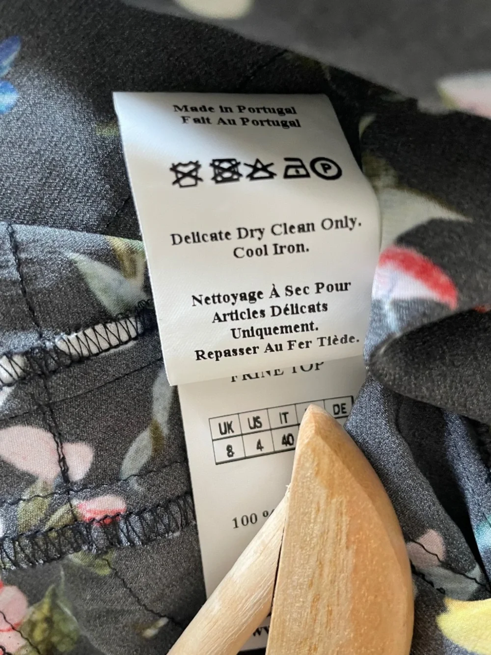 ERDEM Frine Black Floral Sleeveless Silk Top (US 4 / UK 8) - Picture 6 of 6